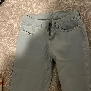 Guess pastel blue skinny jeans